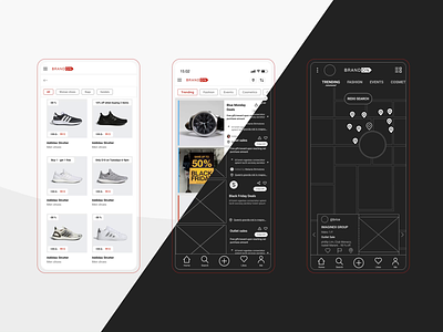 BrandOn animation app application graphic design motion graphics ui uidesign uxdesign wireframe