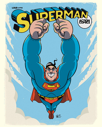 Superman - Fan art cover page adobe photoshop character design design illustration