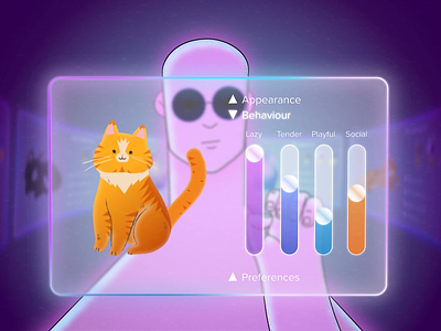 Hard choice 🐱 adobe animate after aftereffects animaiton cartoon cat character design choice chonky click digital cards frame by frame glow graths hand hand drawn motion design play purple traditional animation