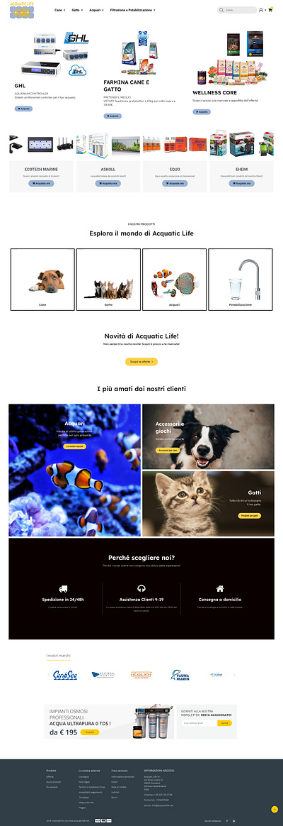 Acquatic Life E-Commerce - Design by My Web Lab | Web Designer web presence enhancement.