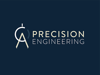 CA Precision Engineering branding design engineering graphic design illustration logo monogram typography vector