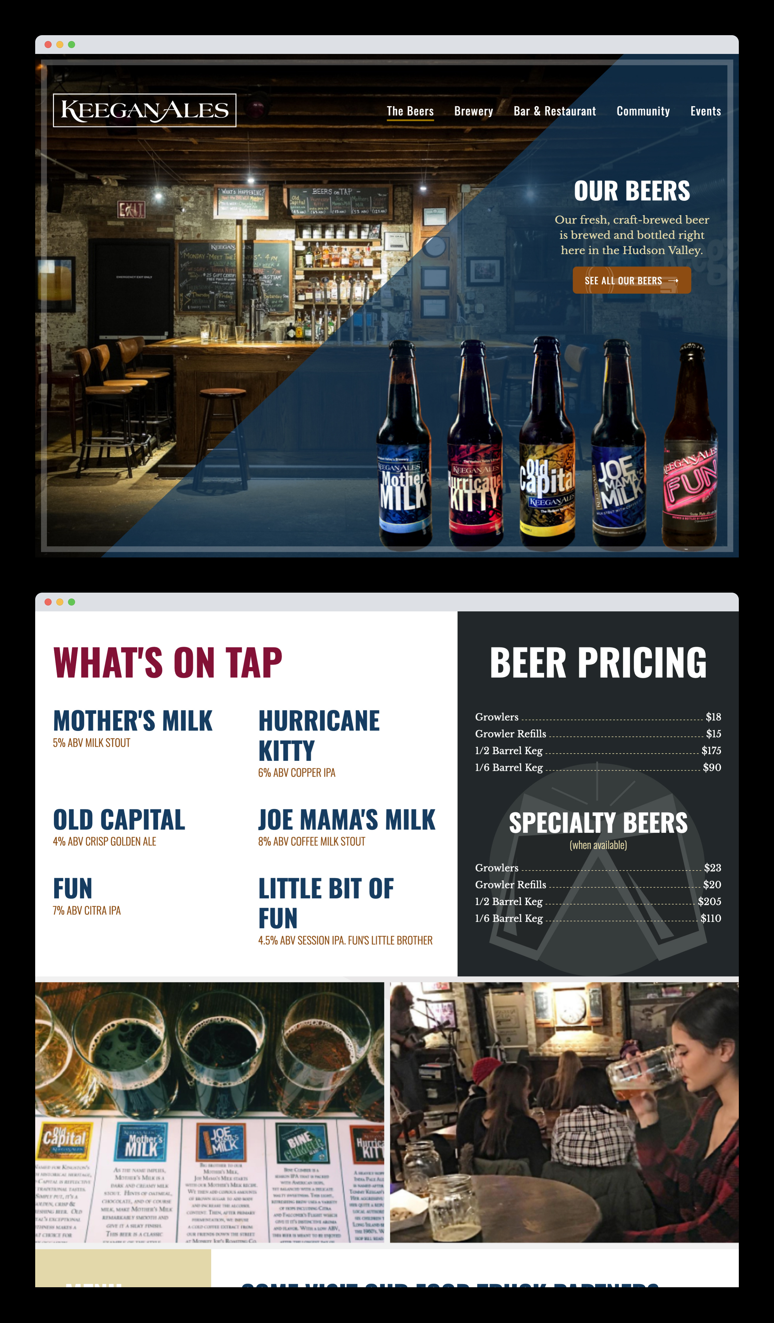 Keegan Ales Redesign - 2017 design mobile navigation typography ui ux web design component