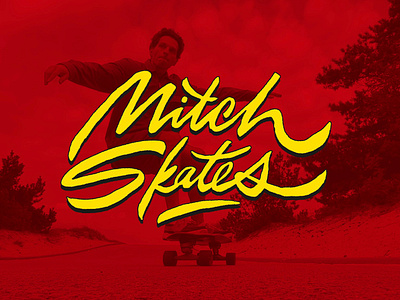 Mitch Skates calligraphy custom design flow handlettering identity illustration lettering logo mitch raw script signature skate surf type unique vintage