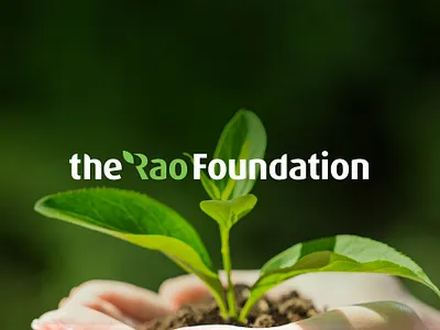 The Rao Foundation adobe adobe illustrator brand brand manual branding design education graphic design guidelines identity leaf logo minimalist minimalist logo nature nature logo typographic logo typography vector