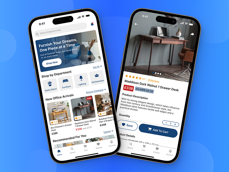 Home Furnishings App UI/UX by Michalis Antonas on Dribbble