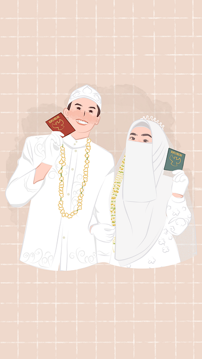 Married Couple couple illustration married