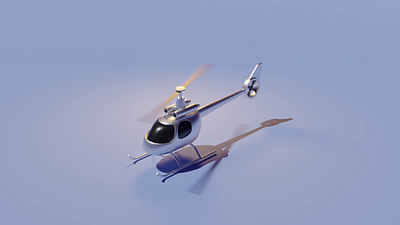 3D model - Helicopter 3d animation blender design