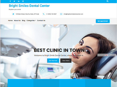 Bright Smile Dental Center bright smiles dental center clinic dental dental center design logo project responsive design responsive website development ui ux web web design web development website wordpress