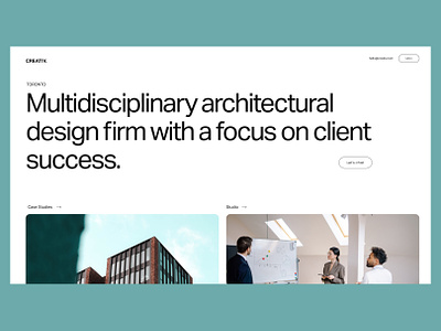 Creativ Studio Concept architecture architecture website design illustration interior design ui ux
