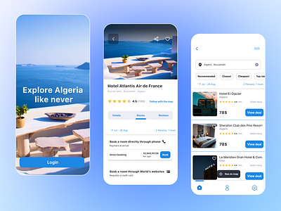 Travel App - UI Design app design booking app figma hotel app travel app ui ui design ux ux design