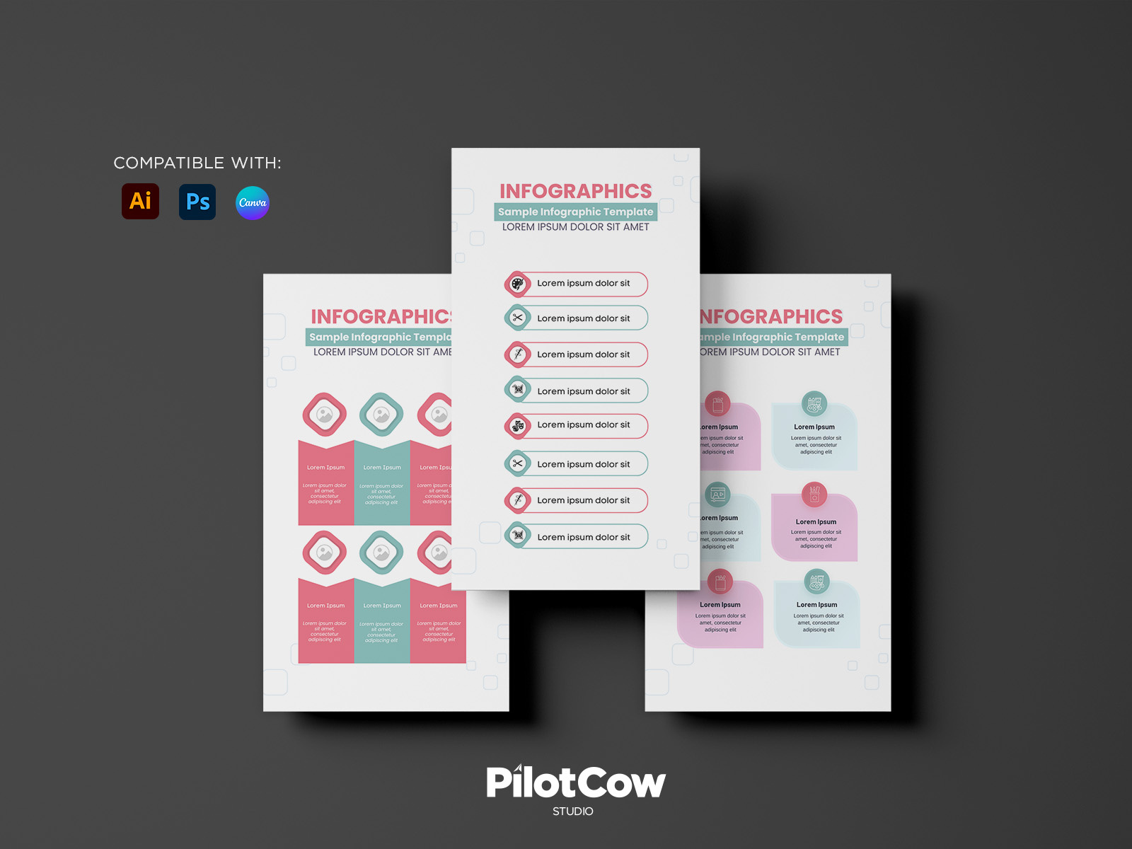Eductaional Infographic Design design educational graphic design infographics infographictemplates pink