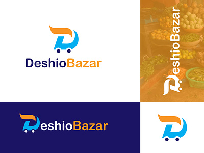 Deshio Bazar| E-commerce Logo| Online Market Logo ecommercelogo