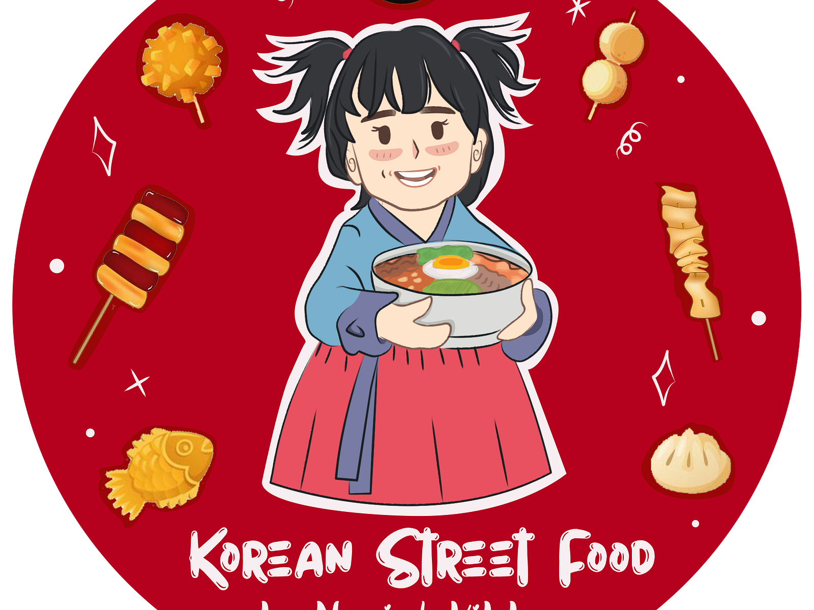 Korean Street Food Logo by Kaneishea on Dribbble