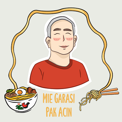 Bakmi Illustration illustration noodle