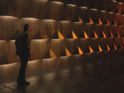 The Interview 3d 3d rendering 3dsmax advertising business career corporate future illustration interview job ladder path rendering suit vray