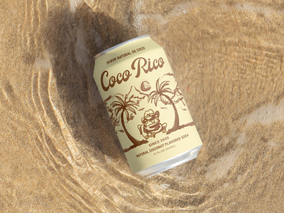 Coco Rico Redesign branding coco rico digital illustration graphic design illustration package design puerto rico soda can