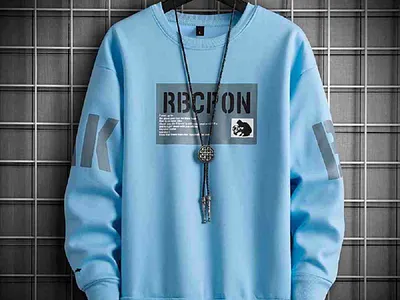 Men Printed Round Neck Cotton Blend Black T-Shirt