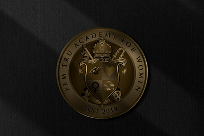 Fem Tru Academy Logo brand identity design emblem illustration logo moderm