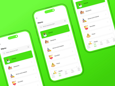 Daily UI #8 - Menu list app cafe catalog categories delivery design drinks food food app interface list mobile app order products restaurant ui uiux ux