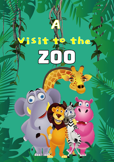 a visit to the zoo design graphic design