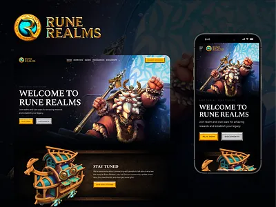 Rune Realms business website home page homepage landing landing page site web web design web designer web site webdesign webpage website website designer