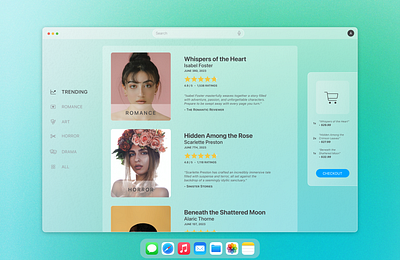 macOS - Book App - UI Design app design macos swiftui ui