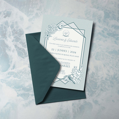 Convite de Casamento #1 design graphic design