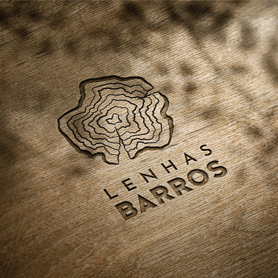 Logótipo :: Lenhas Barros branding design graphic design logo typography vector