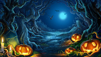 Halloween themed background for the slot game "Gold Moonlight" background art background design background illustration gambling gambling art gambling design gambling illustration game art game design game illustration graphic design halloween halloween illustration halloween themed illustration slot design treat or sweet