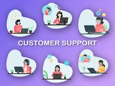 Customer Support Animation Pack 2d animation after effect animation callcenters customer support customerappreciation customercare customerengagement customerexperience customerjourney customerreview customerreviews customersatisfaction customerservice customersfirst marketing motion graphics outsourcing success suraiya yasmin mili