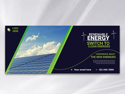 Solar/Green Energy Web Banner Design ads amazon banner shopify banner social media social media banner social media post solar banner solar energy web banner