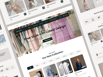 Fashion Landing page e commerce landing page e commerce website fashion landing page fashion website home page selling cloth website ui ux website design