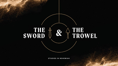 The Sword & The Trowel Sermon Series bible church design line drawing nehemiah sermon sermon series study