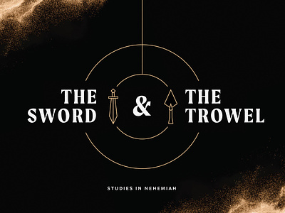 The Sword & The Trowel Sermon Series bible church design line drawing nehemiah sermon sermon series study