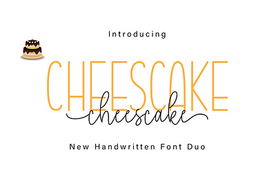 Cheescake Font Duo crafting font cute font design font duo han handwritten monoline new font script script font