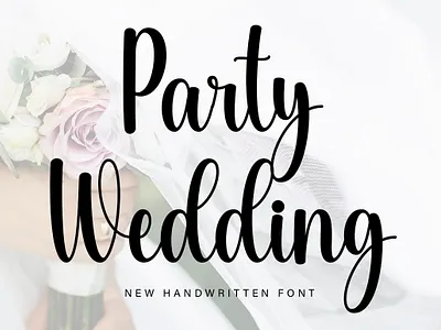 Party Wedding crafting font cute font halloween handwritten monoline new font script wedding font
