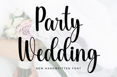 Party Wedding crafting font cute font halloween handwritten monoline new font script wedding font