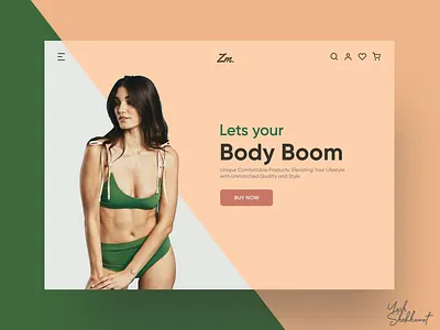Landing Page Design art bikini design design designspiration exploration illustration landing page lgbtq lgbtq design minimal retro design trending ui undergarments web design women design
