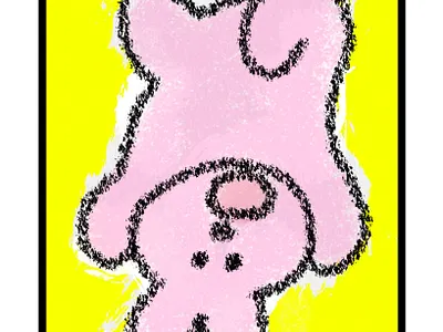 It's ok to feel like this animals character cutedesign depression digitaldrawing drawing illustration kawaii pastel poster rabbit