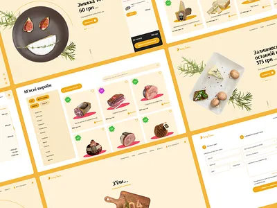 Ukrainian cheese factory - E-commerce design e comerce food ui ux