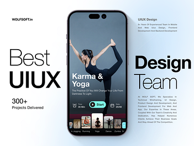 Yoga and fitness app design animation app appointment booking branding design ecommerce figma fintech graphic design health care illustration logo motion graphics telemedicine ui ux video yoga