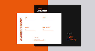 Calorie calculator web app dailyui reactjs webapp