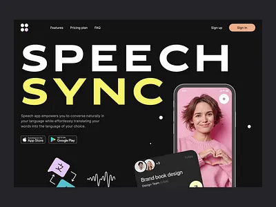 Speech sync website interaction animation best animation best web design illustration mobile top interaction top web topwebsite ui ux web web design web site design website website design