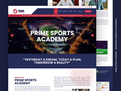 Prime Sport Academy ab creativegfx brand identity branding creative design design elementor pro front end web design graphic design illustration logo sports academy website ui vector web design web page design website design website development website uxui woocommerce wordpress website