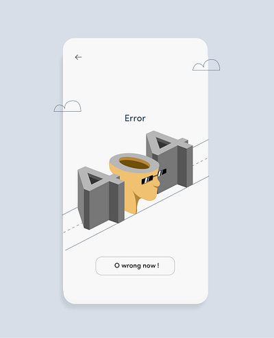 404 but sassy app design illustration