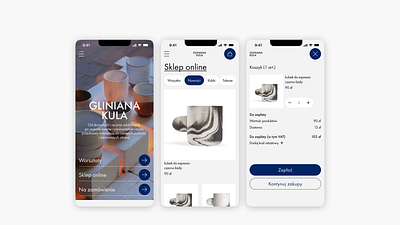 Ceramics studio website ui ux web design