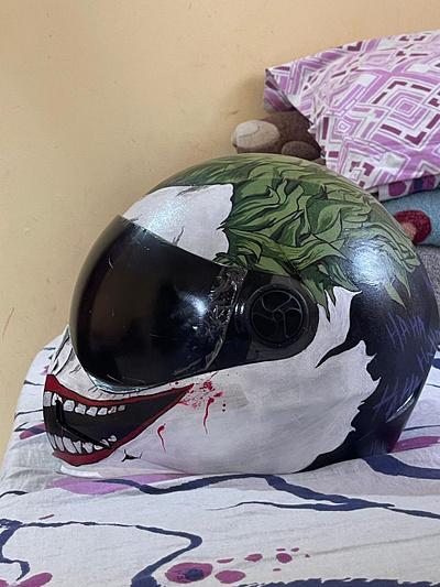 Joker Customized Helmet custom made design hand painted helmet product design