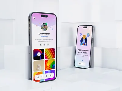 NFT Marketplace - Collector colorful app crypto mobile app fintech mobile nft art nft collector nft marketplace profile page social media app