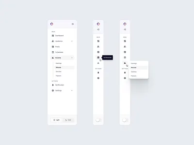 Sidebar design of the dashboard blog dashboard medium nav navbar navigation panel sidebar sub menu