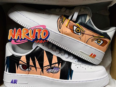 Naruto X Sasuke Nike Airforce 1 by KupcoCustoms on Dribbble